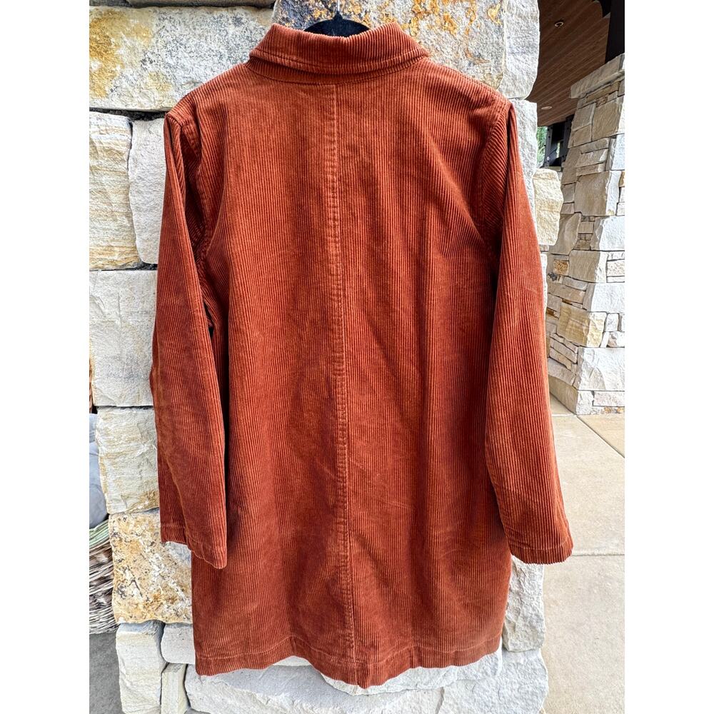 Marine Layer Rust Corduroy Button Front Jacket Shacket Medium - Picture 4 of 5